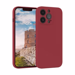 Telefono dėklas Liquid Silicone Edge Xiaomi Redmi 10C (tamsiai raudona rožė)