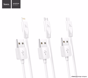 Кабель Hoco X1 microUSB 1.0m белый