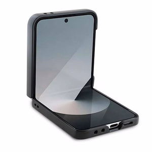 Чехол GUESS для Samsung Z Flip 6 GUHCZF64GMGGR (PU 4G Leather Metal Logo) чёрный