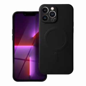 Чехол для iPhone 13 Pro Max силиконовый Mag Cover совместимый с MagSafe чёрный