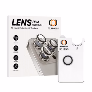 Apsauginis stiklas objektyvui Tel Protect 3D Lens Aramid Series (1 vnt.) iPhone 17 Air skaidrus