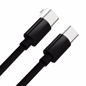 Кабель Type C to Type C PD QC 3A 60W C296 (длинный коннектор 8mm) 1 m чёрный