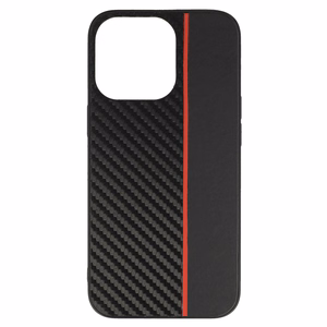 Tel Protect CARBON чехол для Iphone 13 Pro чёрный с красной полосой