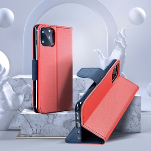 Чехол-книжка для Xiaomi 13T / 13T PRO Fancy Book красный / тёмно-синий