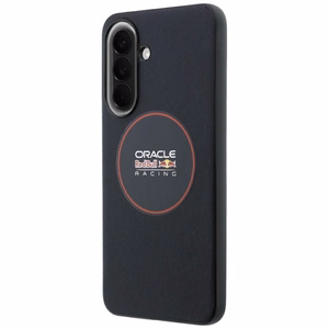 Red Bull dėklas Samsung A57 (Meshed PU Red Ring & Metal Buttons) tamsiai mėlynas