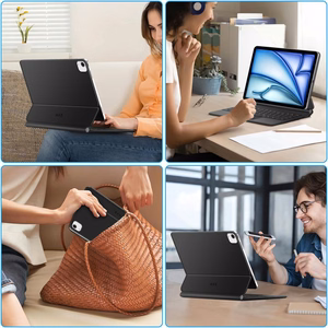 Tech-Protect Smartcase Magnetinis su klaviatūra iPad Air 10.9” 2020 / 2022 / iPad Air 11” 2024 / 2025 - Juodas
