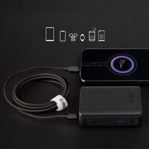 SBS TECABLETISSUETCK USB-C - USB-C 1.5m 60W плетеный кабель - черный