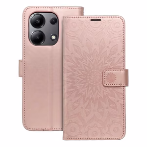 MEZZO Book case for Xiaomi Redmi Note 13 4G mandala rose gold