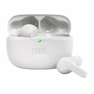 Belaidės ausinės JBL Wave Beam TWS baltos