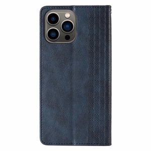 Magnet Strap Case чехол для Samsung Galaxy S23 Ultra флип-кошелёк мини-ремешок подставка синий