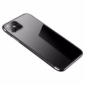 Skaidrus spalvotas gelinis TPU dėklas telefonui su metaliniu rėmeliu Samsung Galaxy A33 5G, juodas