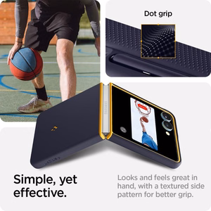 Nano Pop Mag MagSafe чехол для Samsung Galaxy Z Flip 7 - темно-синий и желтый