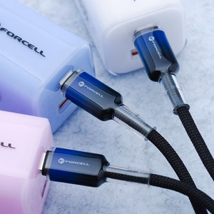 Кабель USB C to USB C Forcell F-Energy QC4.0 PD 3A 60W Gradient 1 m C354 чёрный