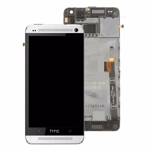 LCD ekranas HTC One Mini su lietimo ekranu ir rėmeliu baltas originalus (naudotas C klasė)