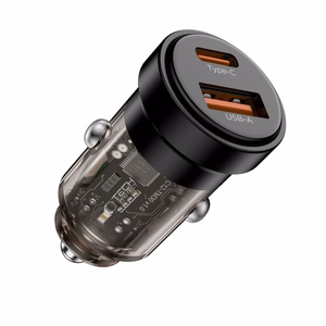 Tech-Protect CC03 30W automobilinis įkroviklis 2 lizdai USB-A / USB-C juodas