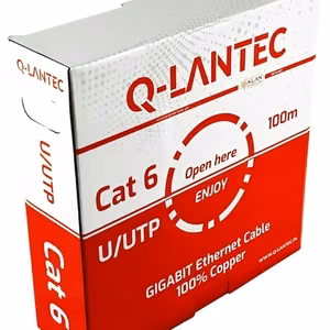 Q-LANTEC U/UTP cat.6A tinklo kabelis, vytos poros, LSOH