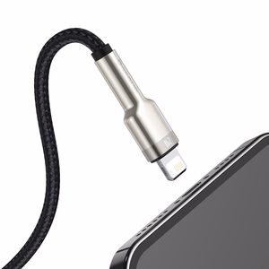 USB кабель для Lightning Baseus Cafule, 2.4A, 1м (чёрный)