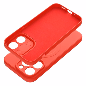 Чехол для iPhone 14 Pro силиконовый Mag Cover совместимый с MagSafe красный