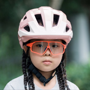 Rockbros LK-67 Youth Bike Helmet with Detachable Visor 54–58 cm - Pink
