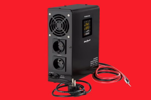 Rebel POWER-500 wall-mounted emergency power supply, pure sine wave inverter with charging, 12 V / 230 V, 500 VA / 300 W