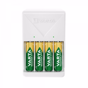 VARTA PLUG CHARGER 57657 + 4 x аккумуляторная батарейка R6 (AA) 2100mAh