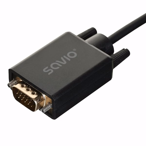 Savio Cl-203 1.8 m DisplayPort VGA (D-Sub) juodas
