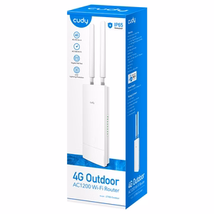 Cudy LT700 belaidis maršrutizatorius Gigabit Ethernet dviejų dažnių (2.4 GHz / 5 GHz) 4G baltas