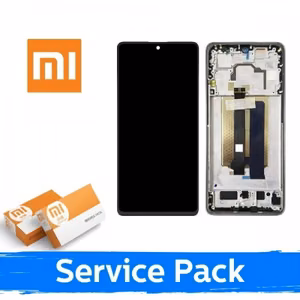 LCD-дисплей для Xiaomi Poco X6 Pro 5G с рамкой / чёрный / (Service Pack)