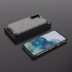 Honeycomb case бронированный чехол с гелевой рамкой для Samsung Galaxy S22+ (S22 Plus) чёрный
