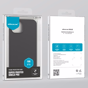 Nillkin Super Frosted Shield Pro чехол для iPhone 15 Plus - чёрный