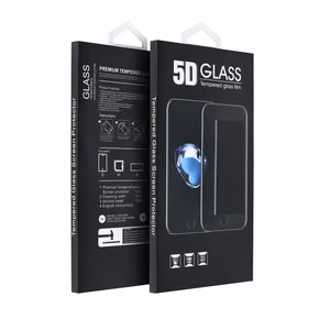 5D grūdintas stiklas su klijais per visą paviršių – skirtas Xiaomi Redmi A7 PRO, juodas