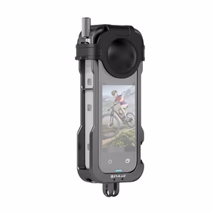 Металлическая защитная рамка с крышкой объектива PULUZ для Insta360 X4