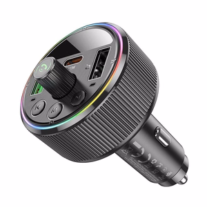 HOCO автомобильный FM-трансмиттер bluetooth 2 x USB A + Type C PD QC3.0 30W E82 чёрный