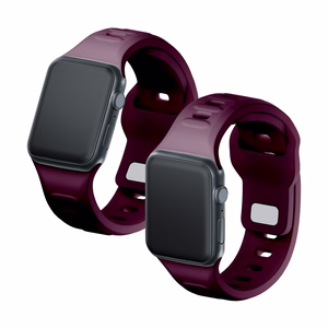 Силиконовый ремешок 3mk для Apple Watch, 38/40/41/42 mm, Mulberry, малый размер