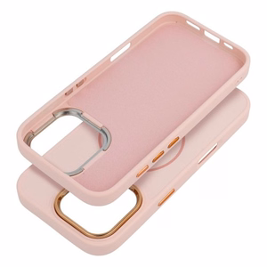 Чехол для Samsung S26 ULTRA Frame Mag Cover совместимый с MagSafe пудрово-розовый