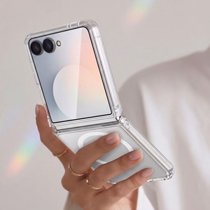Tech-Protect FlexAir Hybrid MagSafe dėklas, skirtas Samsung Galaxy Z Flip 8 – spalva: skaidri