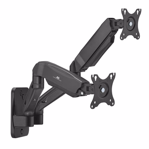 Maclean MC-988 sieninis laikiklis dviem monitoriams 17-32″, maks. 9 kg, mechaninė spyruoklė