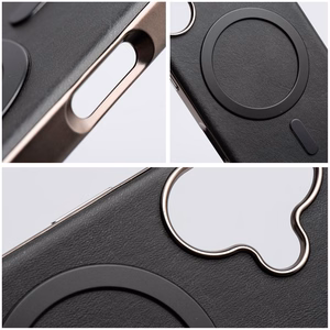 Case for iPhone 15 PRO MAX Gentleman Mag Cover compatible with MagSafe black