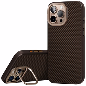 Uniq Keva Max Magclick įkrovimo kamera su stovu dėklas telefonui iPhone 16 Pro Max - ruda