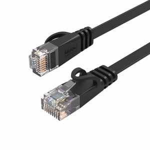 Orico PUG-C7B CAT7 10Gbps RJ45 Ethernet tinklo kabelis internetinis LAN plokščias 10m - juodas