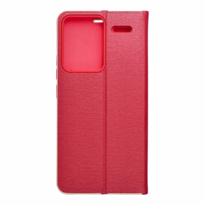 LUNA knygos auksinis dėklas XIAOMI Redmi Note 13 PRO Plus 5G raudonas