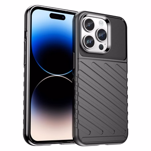 Thunder Case iPhone 14 Pro Max dėklas telefonui su apsauga - juodos spalvos