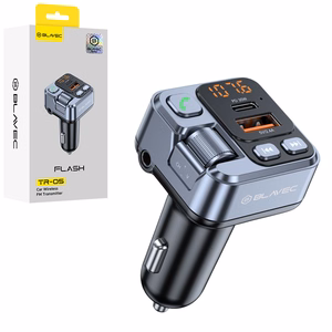 Blavec FM transliatorius Flash TR-05 MP3, Bluetooth - USB + Type C - PD 30W (TFMFTR05-B) juodas