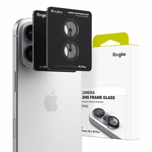 Ringke Kameros rėmelio apsauga 2-jų vienetų iPhone 16 / 16 Plus - juodas