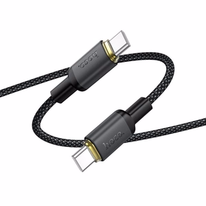 Кабель USB C на USB C Hoco 3A 60W 1 m X128 Benefit черный
