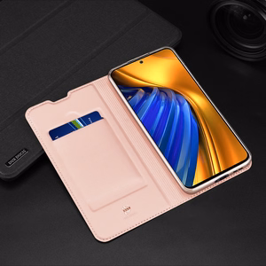 Чехол Dux Ducis Skin Pro Holster с откидной крышкой для Xiaomi Poco F4 5G синий