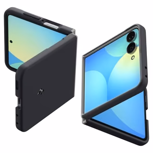 Spigen Nano Pop MagSafe dėklas, skirtas Samsung Galaxy Z Flip8 – juodas ir pilkas