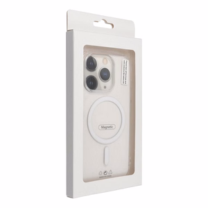 Чехол для Samsung S26 ULTRA Drop Glue Colorful Ring Mag Cover совместимый с MagSafe белый