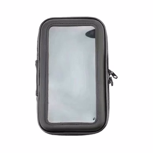 Dviračio telefono laikiklis vandeniui atsparus, universalus laikiklis dviračiams ir motociklams XL dydžio (maks. telefono dydis: 165 mm x 80 mm) - juodas (be vairo tvirtinimo)
