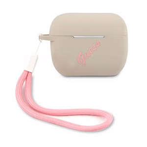 Guess GUACAPLSVSGP AirPods Pro чехол серо-розовый/серо-розовый Silicone Vintage